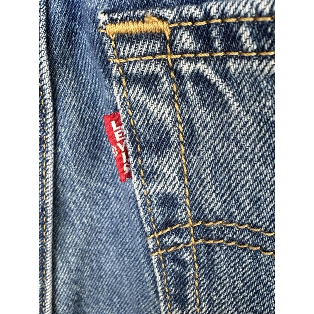 Levi’s Premium High Loose Taper Jeans Women’s W28 L29 High Rise Raw Hem Blue - Picture 6 of 15